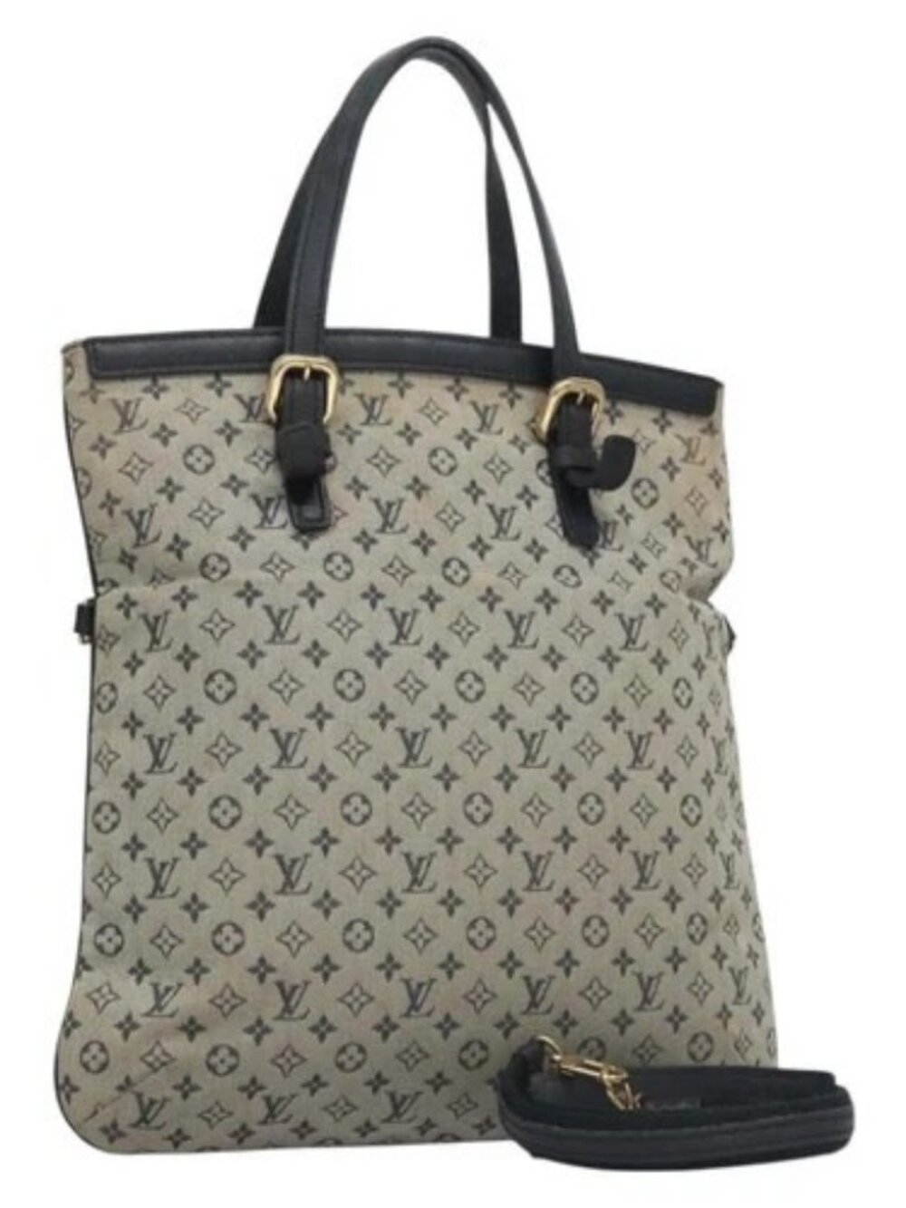 Louis Vuitton Monogram Mini Fran?Oise Tote Bag 2way Blue M92208 Lv Auth My037